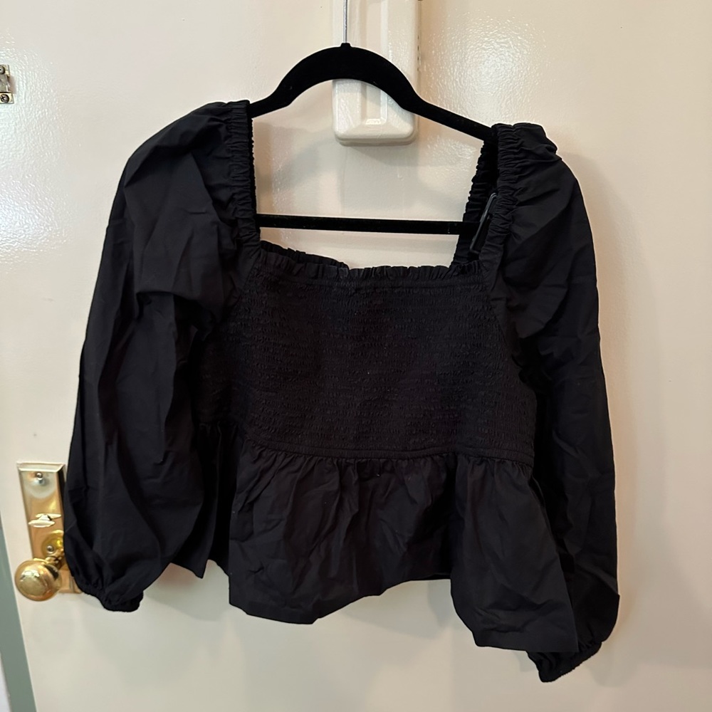 J. Crew off the shoulder crop top, XXL